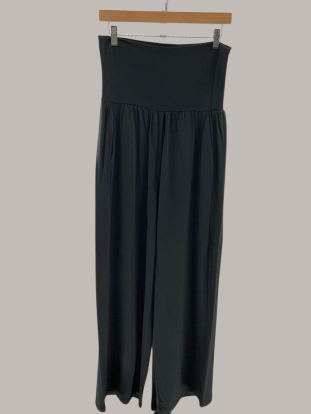 Quince French Terry Modal Wide Leg Pant High Waist Size Large